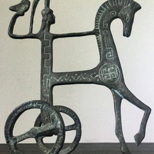 Etruscan Horse Chariot Vintage From Greece